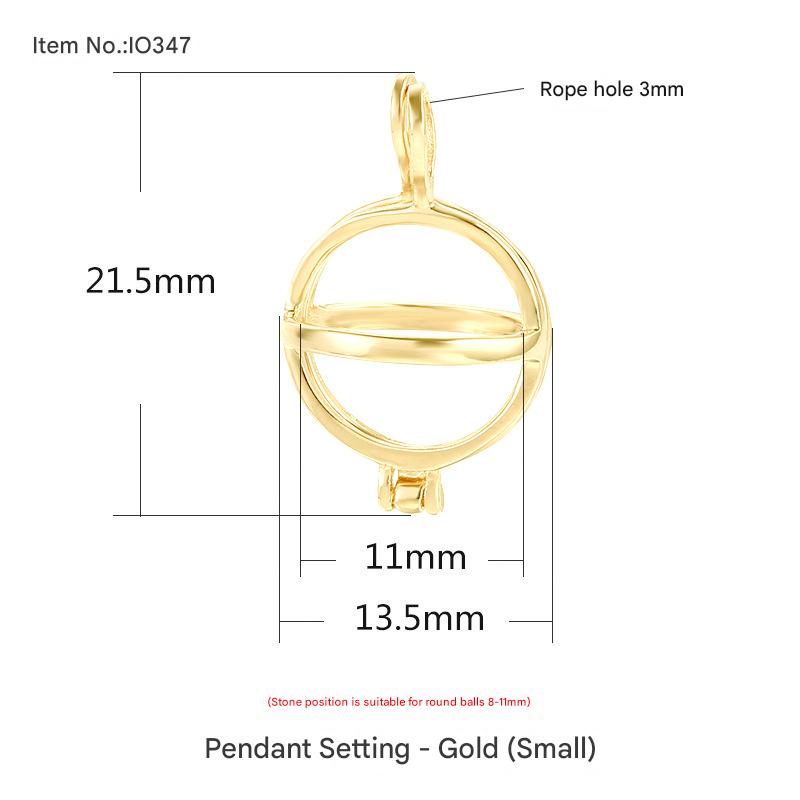 IO347 gold trumpet (bead position 8-11)