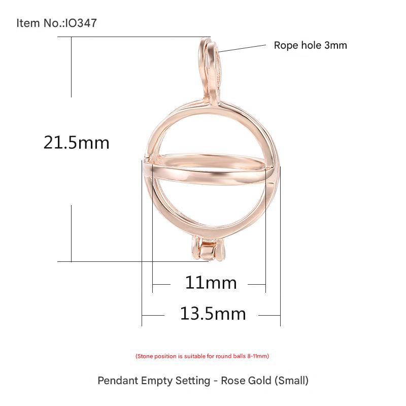 IO347 rose gold trumpet (bead position 8-11)