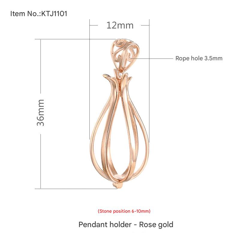 KTJ1101 rose gold (bead 6-10)
