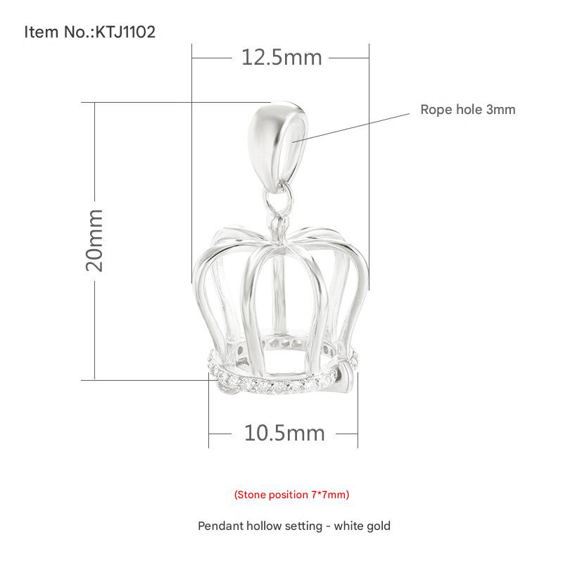 KTJ1102 White Gold (bead position 6-10)