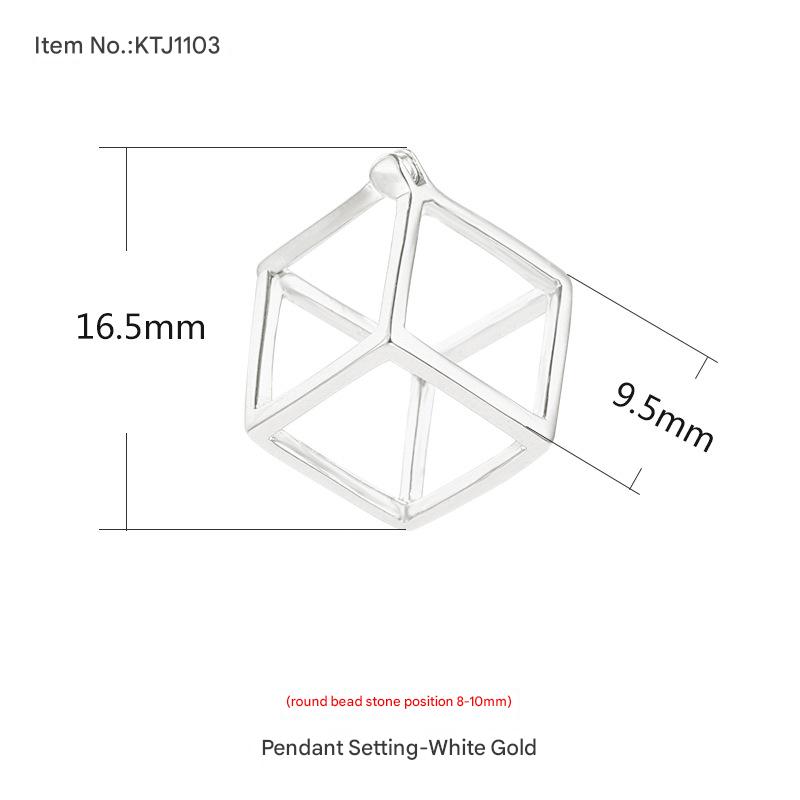 KTJ1103 White Gold (bead position 8-10)