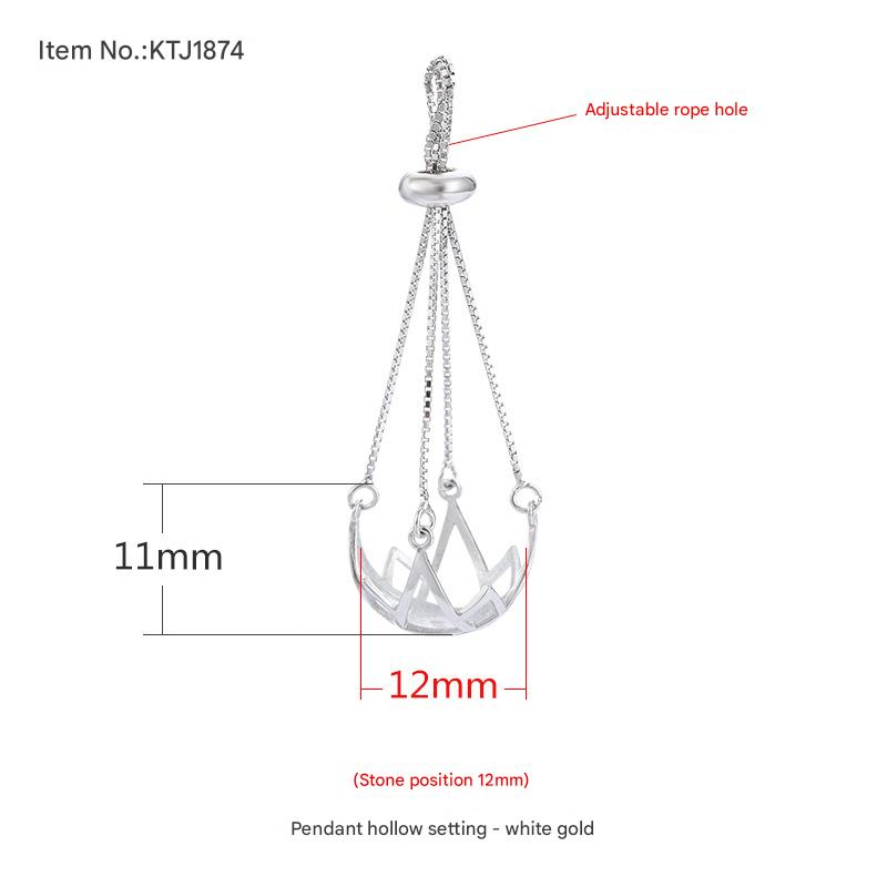 KTJ1874 White Gold (bead position 12mm)