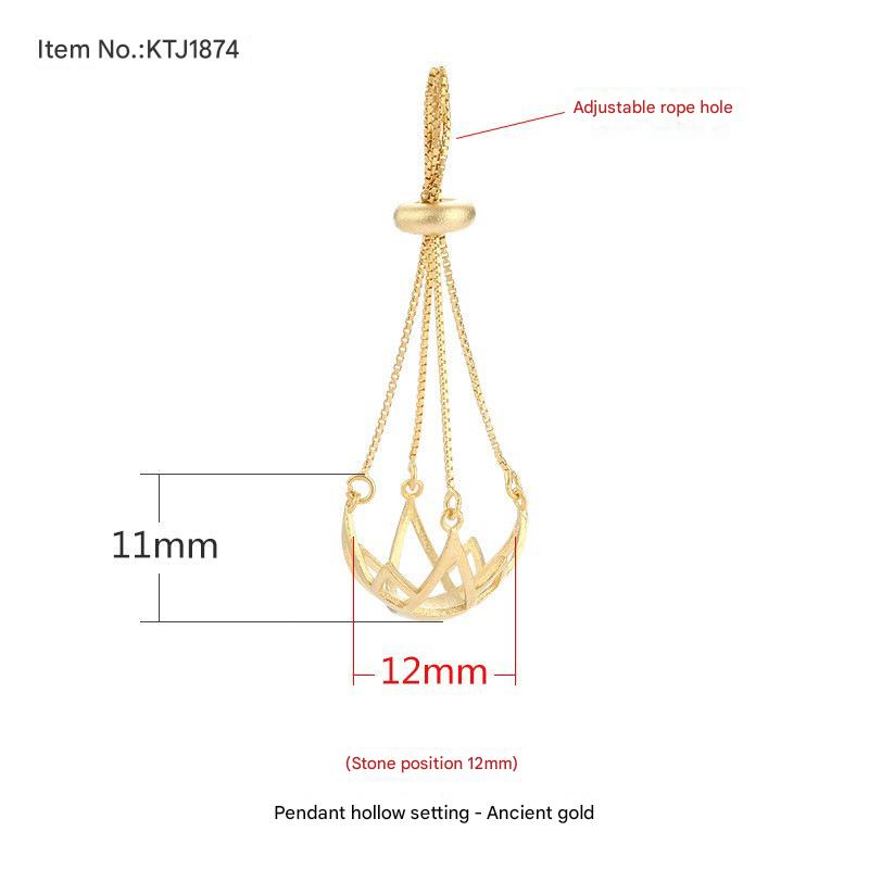 Ktj1874 ancient gold (bead position 12mm)