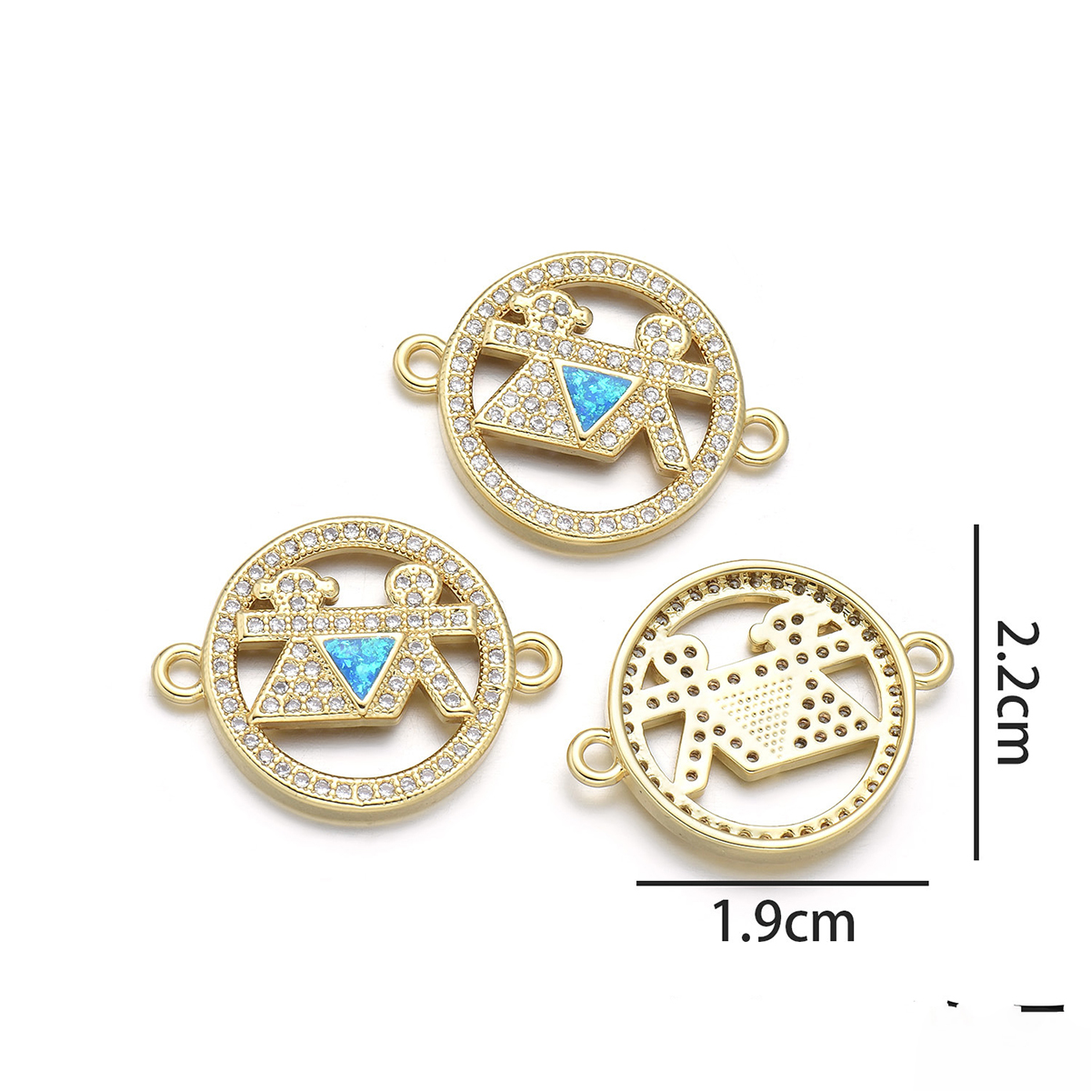 Boys and Girls hand cards (peacock blue opal)
