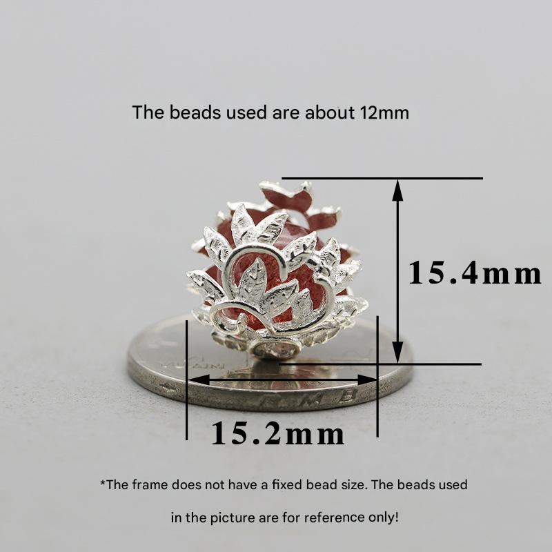 Plain silver thorns large (without beads) FB0619018