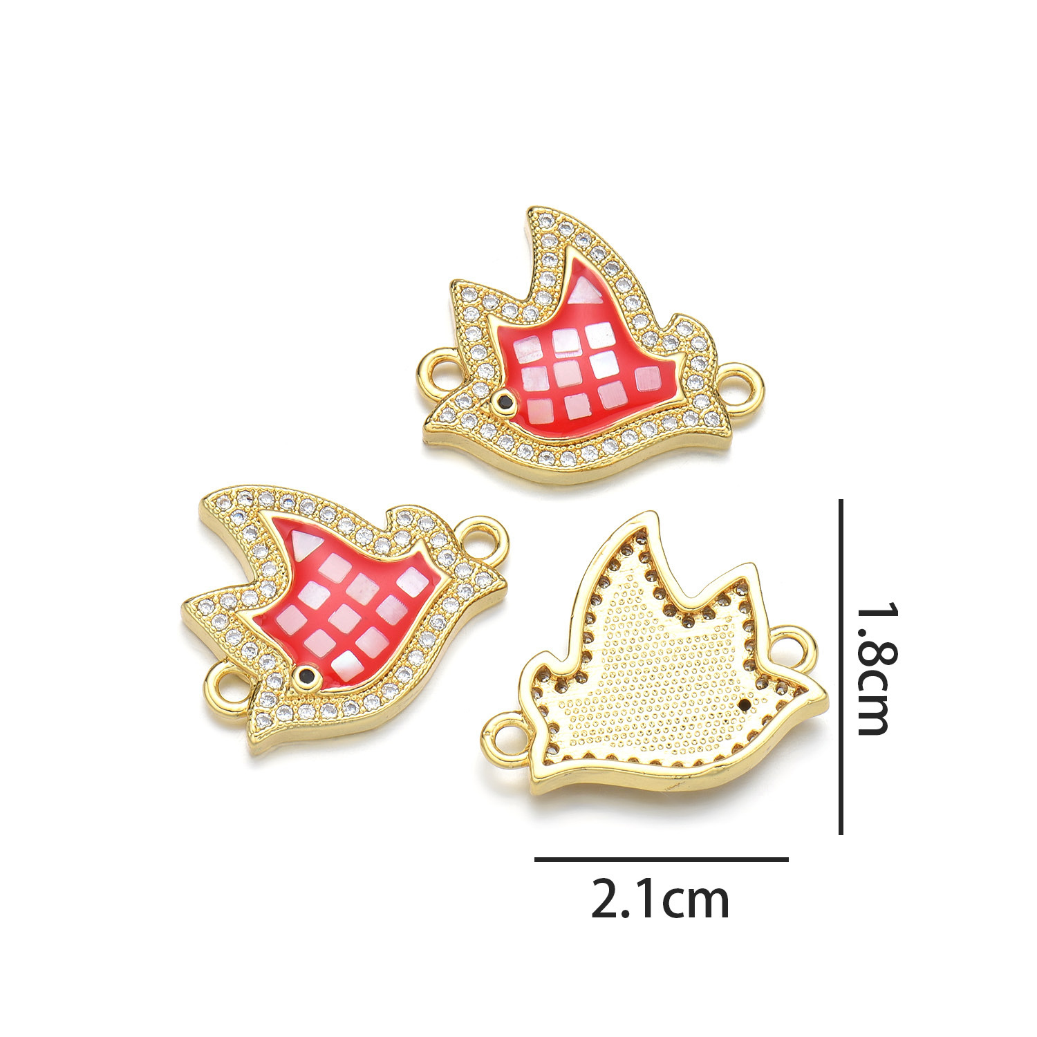 Pigeon ornaments (red)