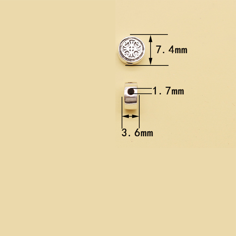 Four-leaf clover spacer beads fb0502024