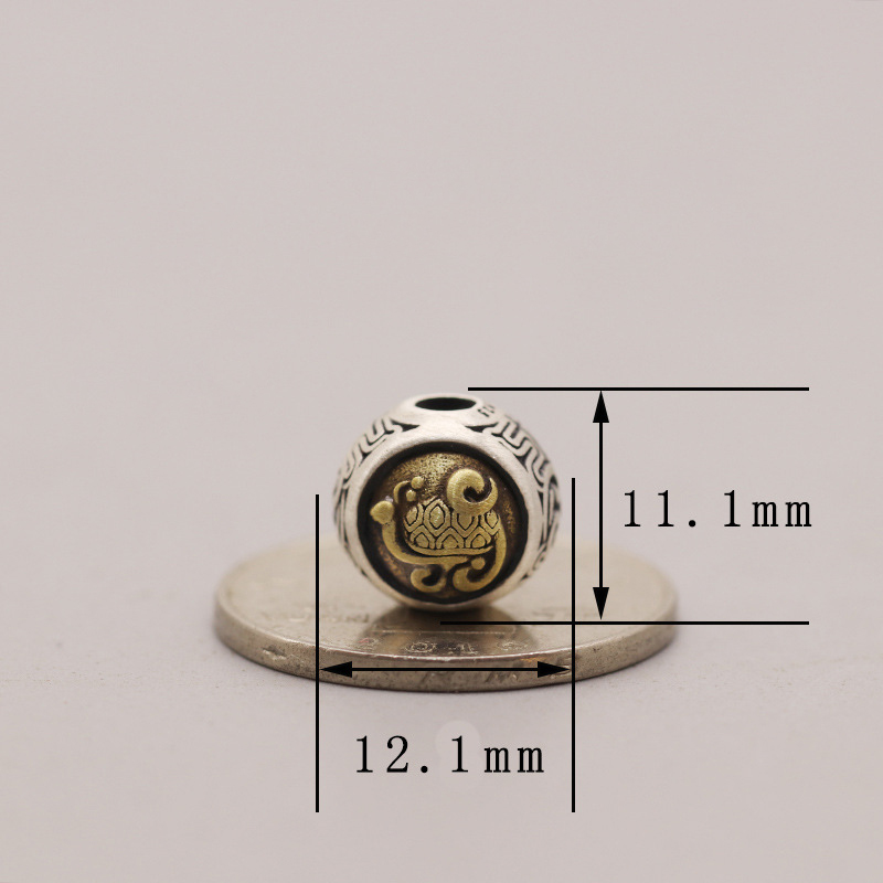 (New) matte surface basalt beads/1