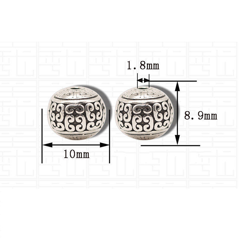 Patterned oval beads fb0239024