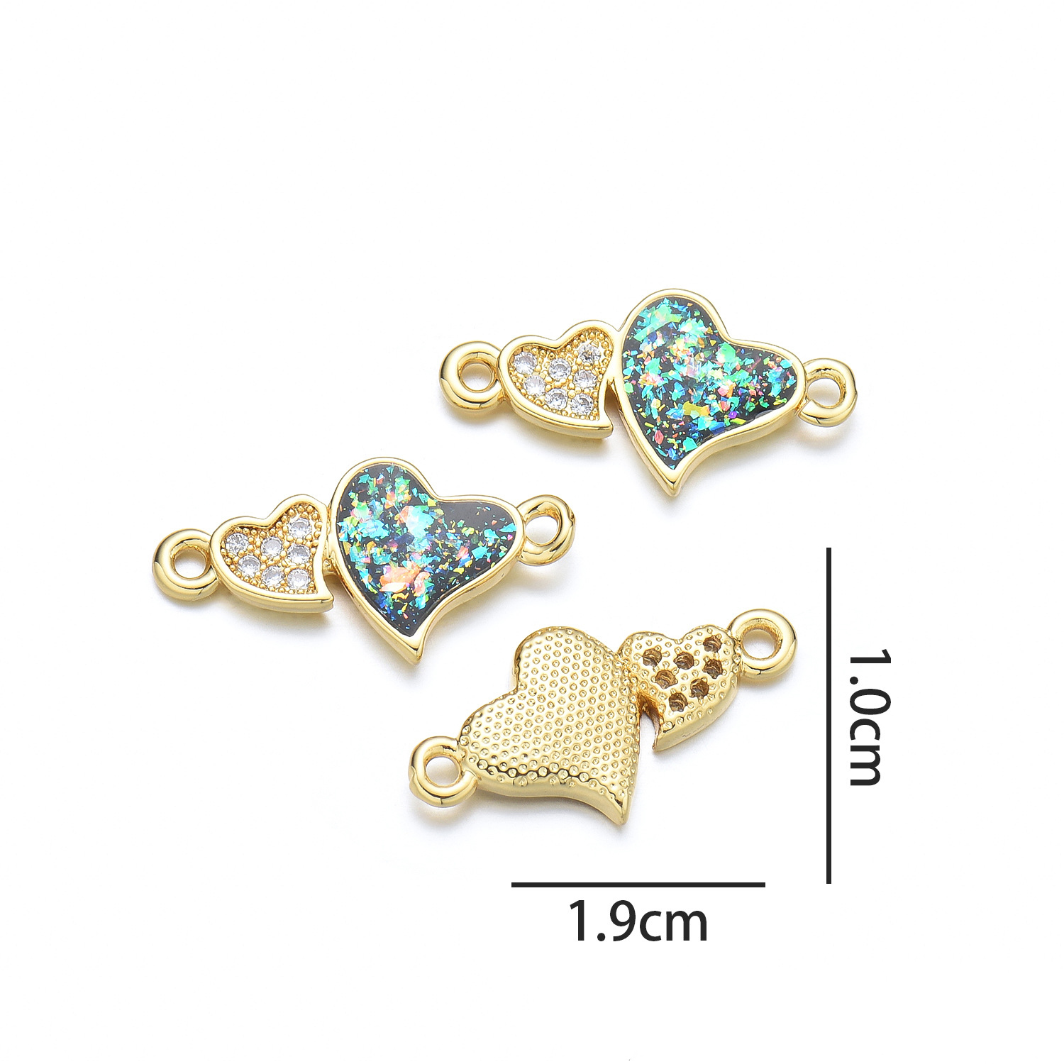 Love hand sign (emerald green opal)