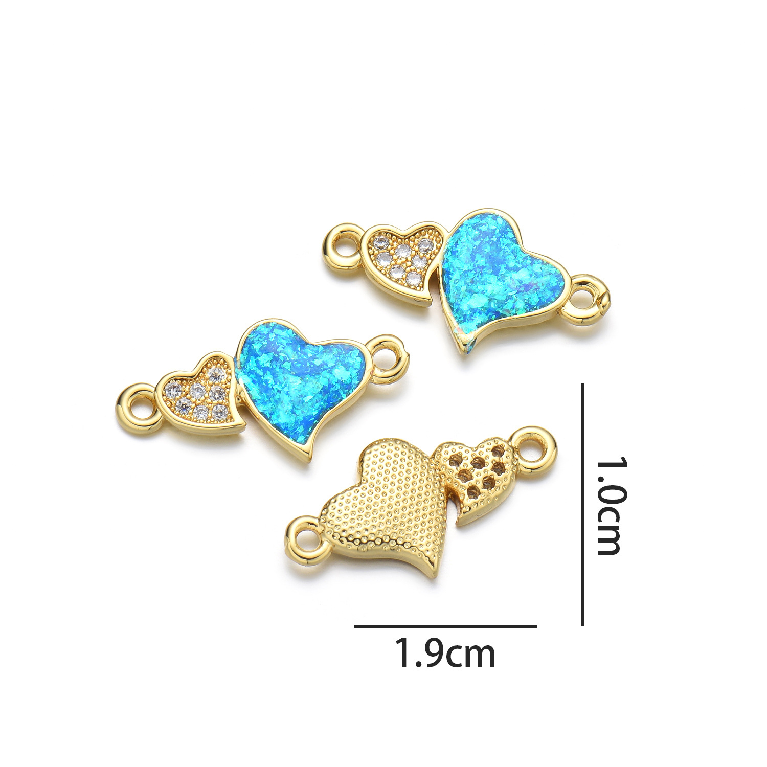 Love hand sign (Peacock Blue Opal)