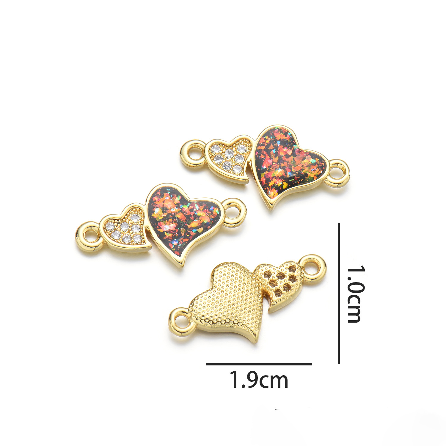 Love hand plate (mocha red opal)