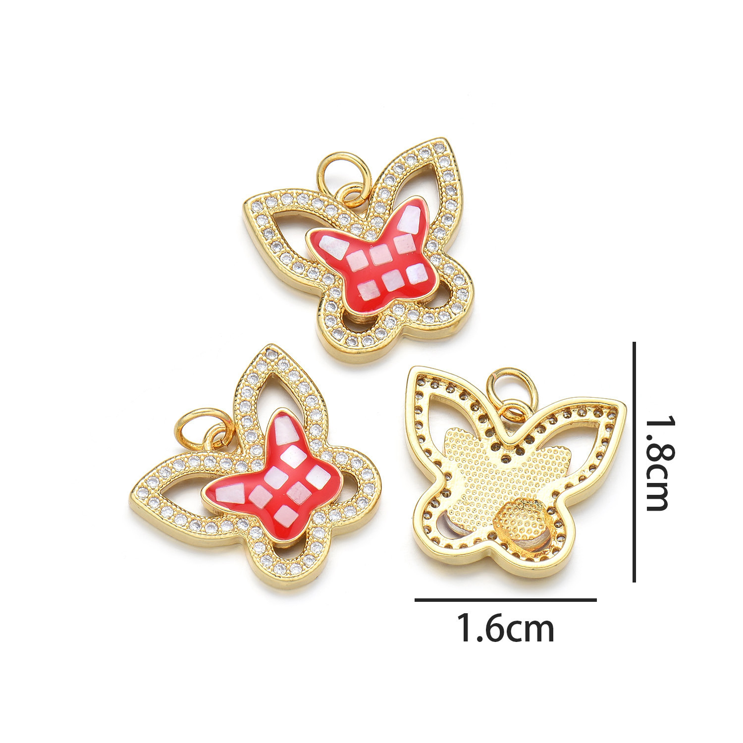 Butterfly Pendant (Red)