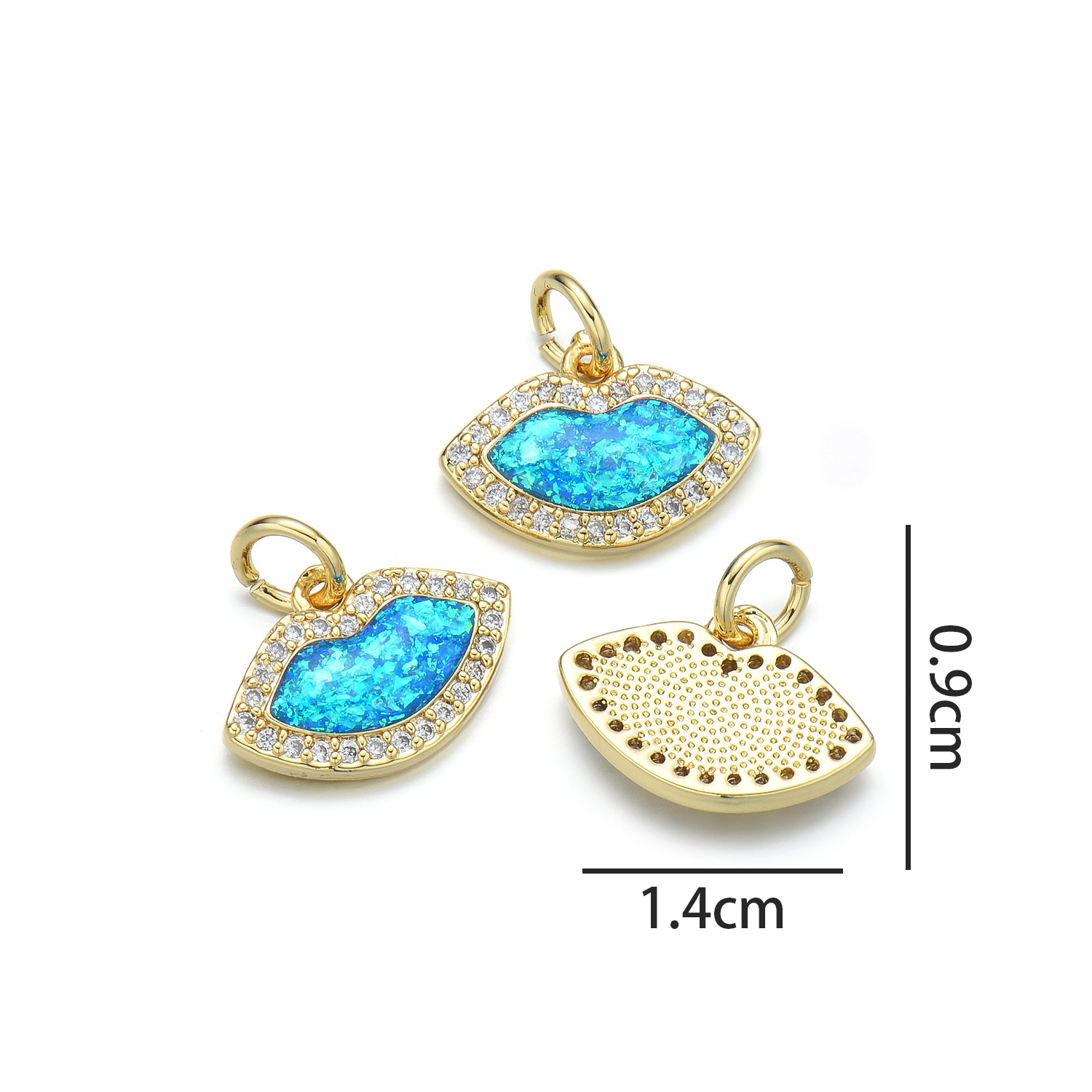 Small lips (Peacock Blue Opal)