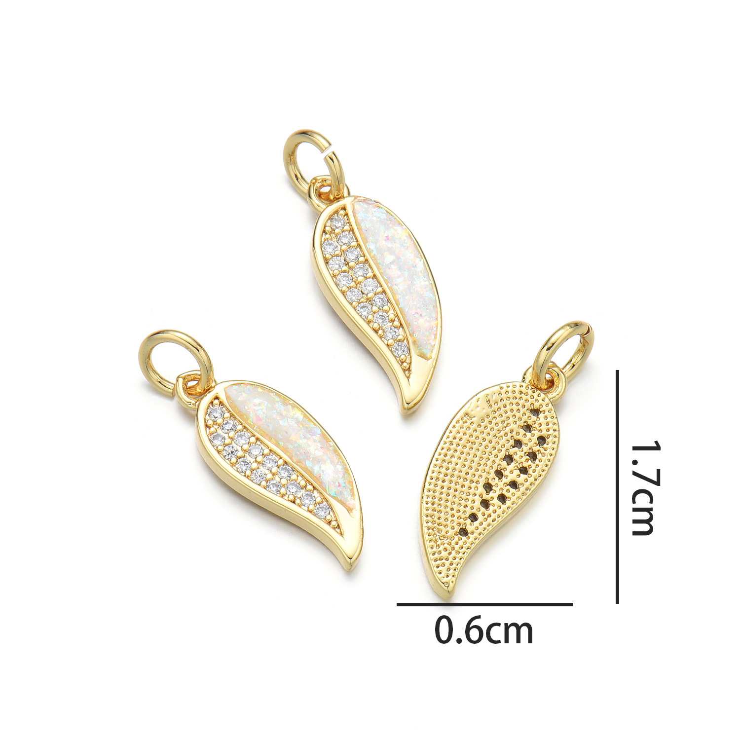 Small leaves (colorful pink opal)