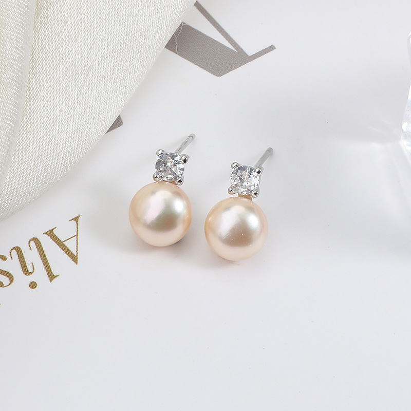 Natural pink orange + silver