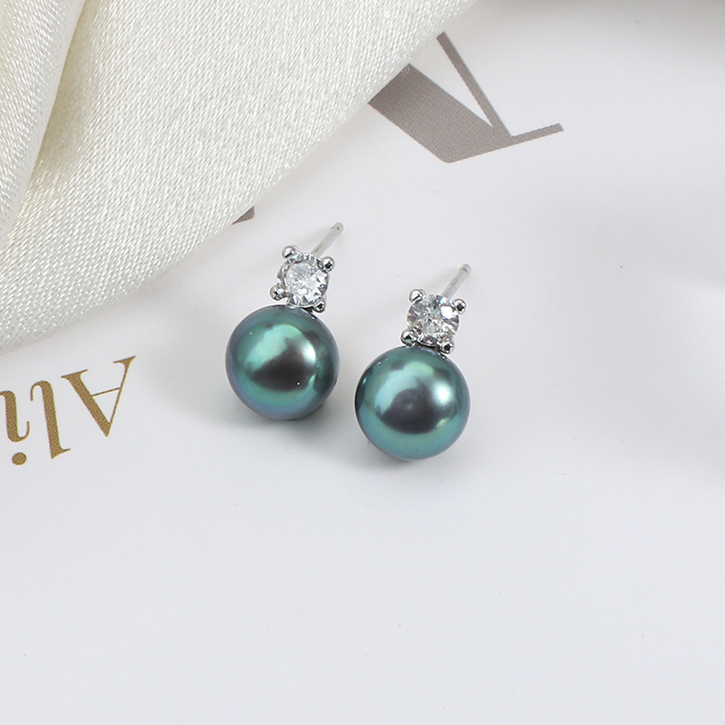 Dyed tahitian color + silver