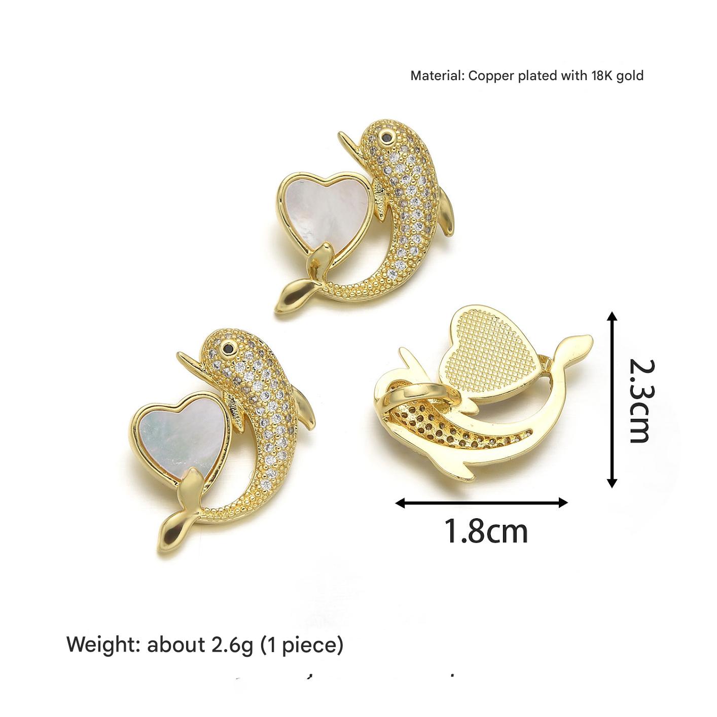 Heart-hugging whale (1 piece)