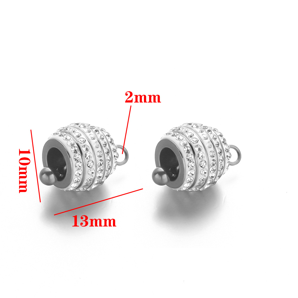 Five rows of diamonds - silver