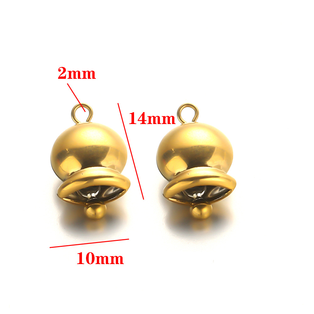 Flat, round and smooth bell - gold