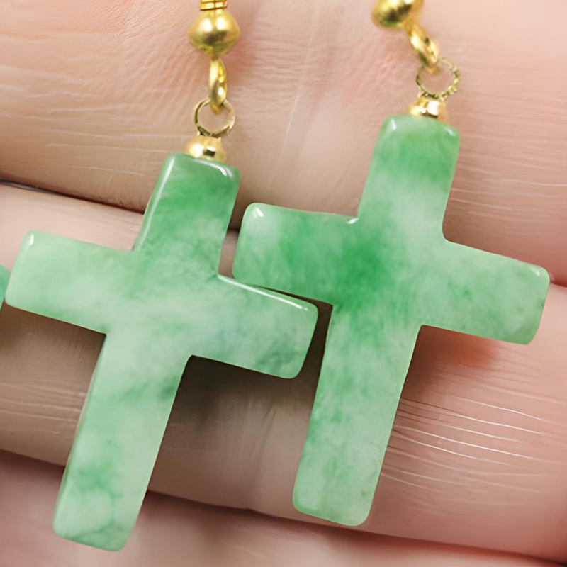 Gold Cross pendant about 15 * 23mm