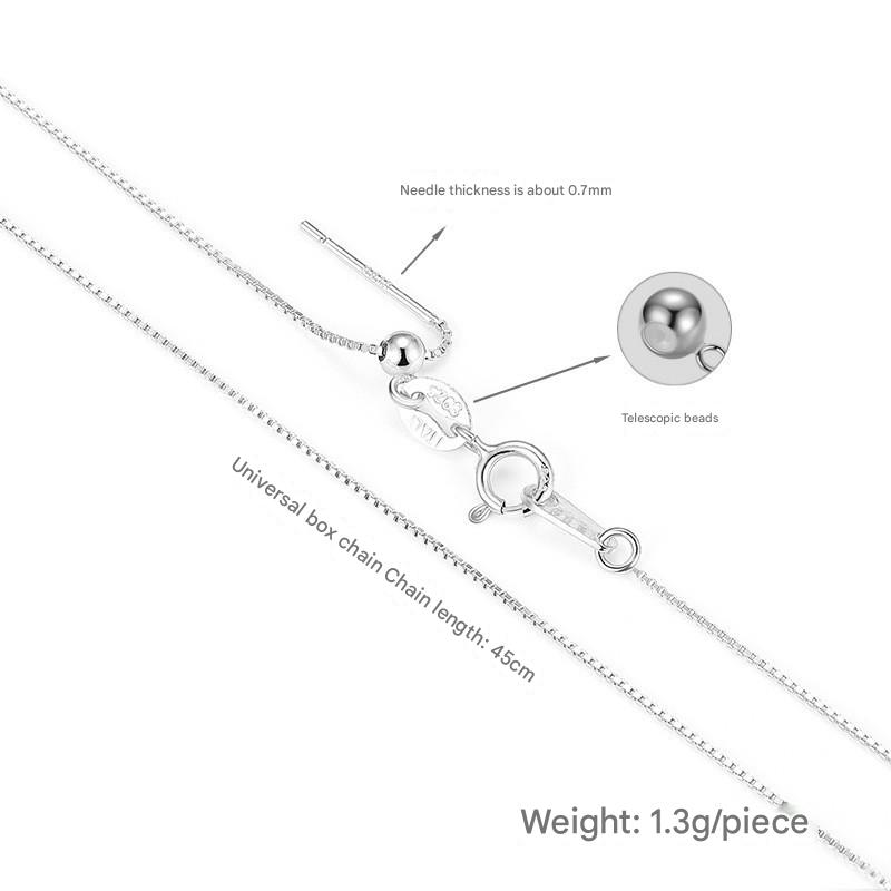XL1009 White Gold Box Universal chain 45cm