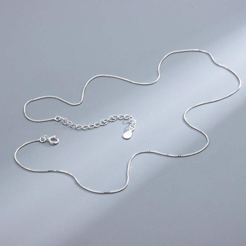 XL1001 silver box chain 40 5cm
