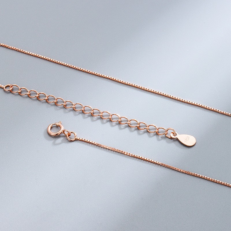 XL1001 rose gold box chain 40 5cm