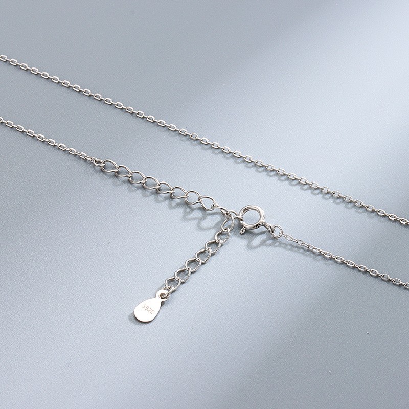 XL1002 white gold cross chain 40 5cm