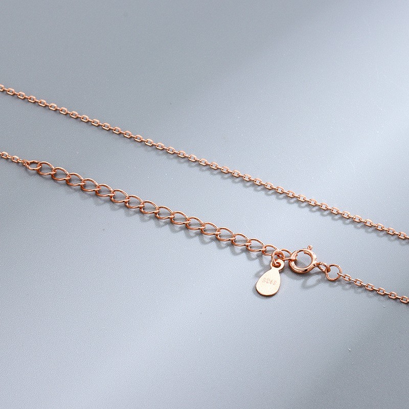 XL1002 rose gold cross chain 40 5cm
