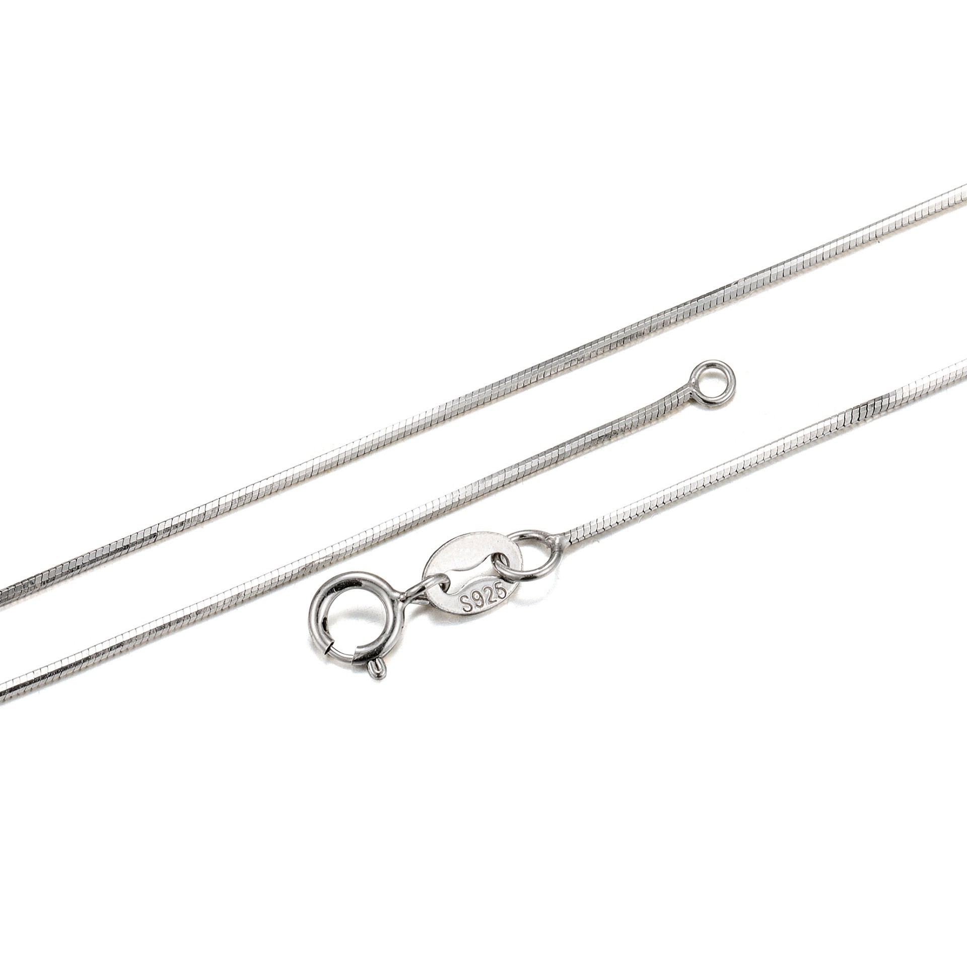 XL1004 white gold snake chain 45cm