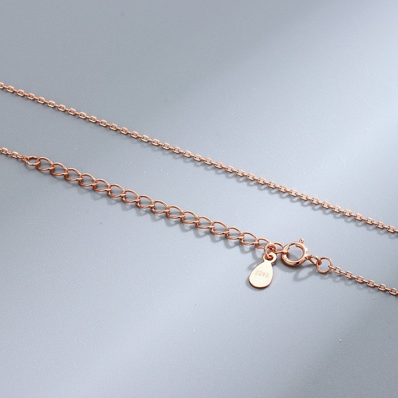Rose gold plated cross chain 50 5cm
