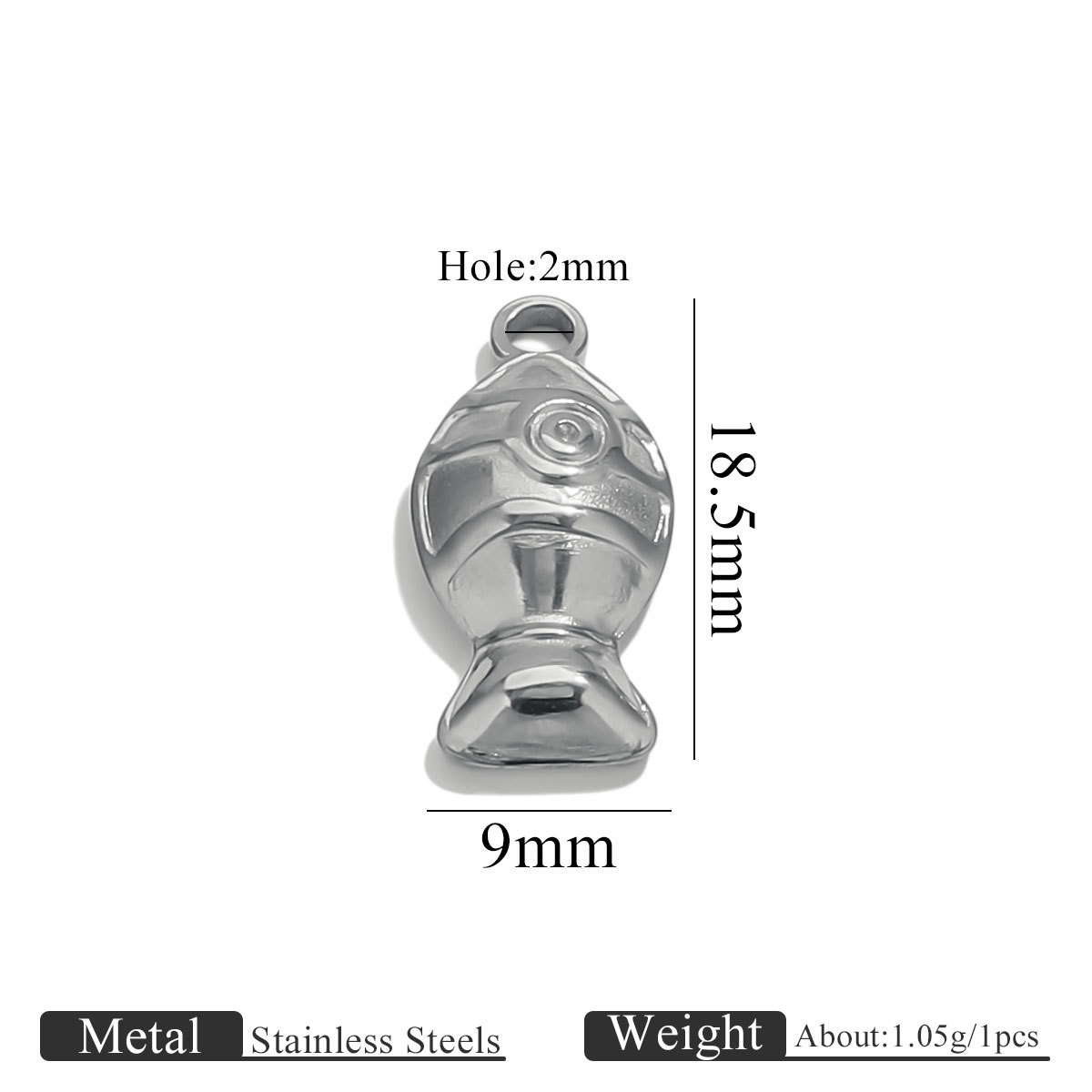 Steel color hydraulic pendant-fat fish