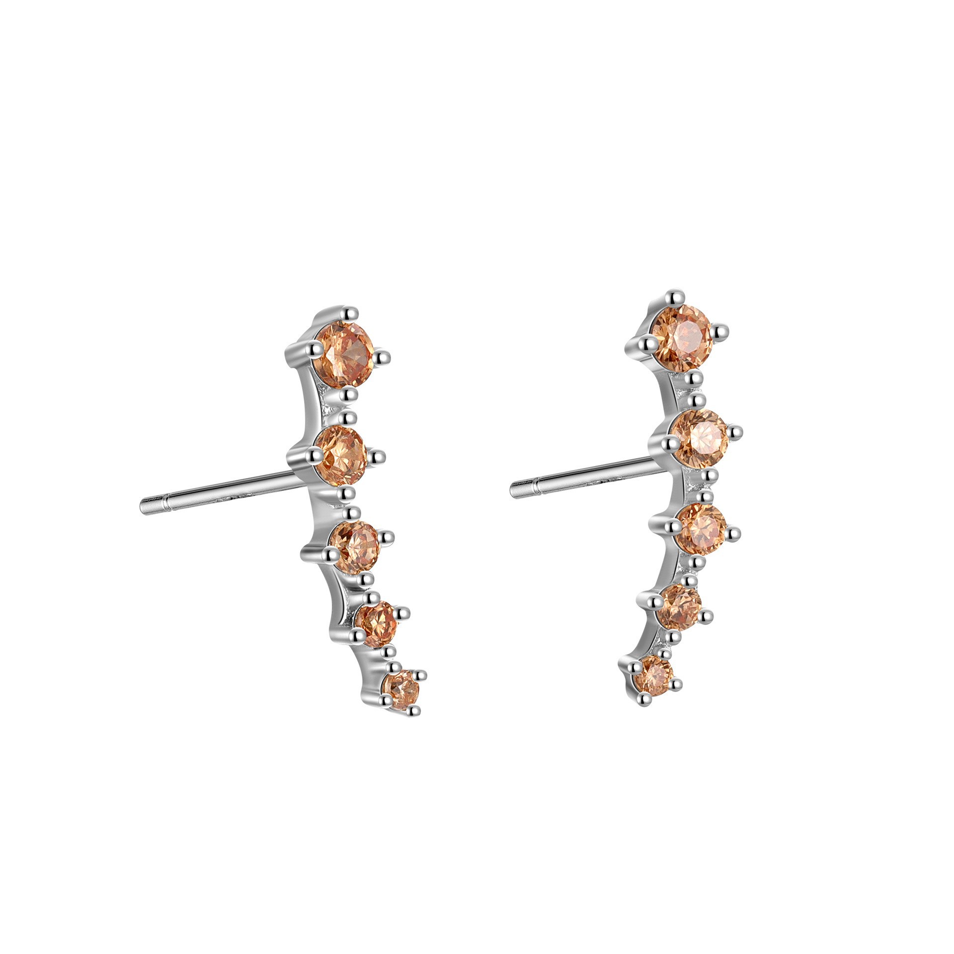 RE3035 White Gold orange stone