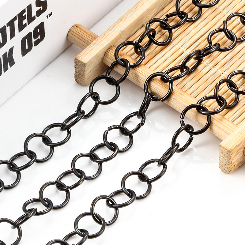 Vacuum plated black open ring 0.6 * 4mm