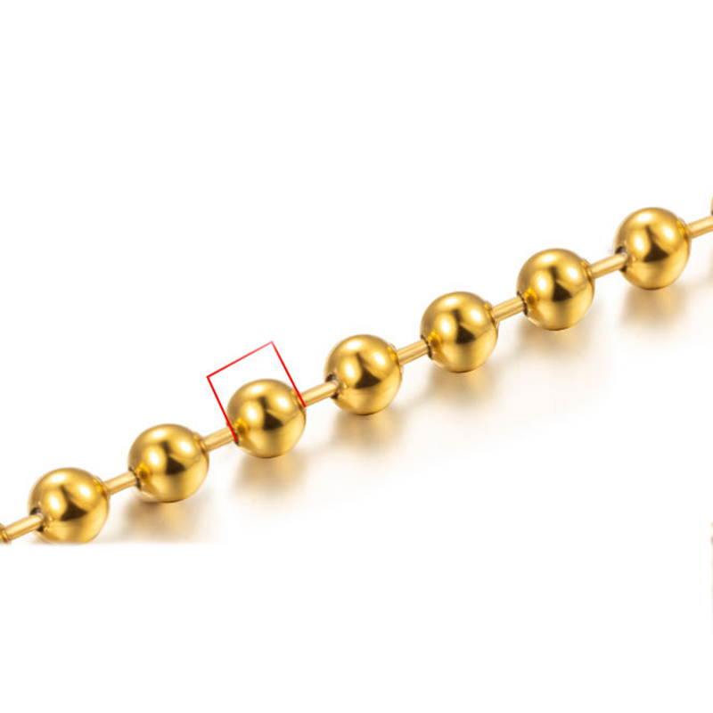 18K gold plated 8mm