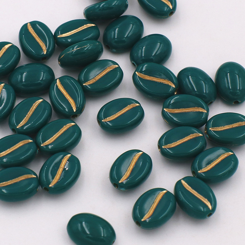 Dark green with gold