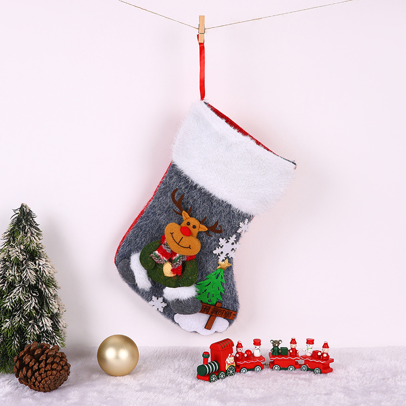 Large plush cartoon socks deer