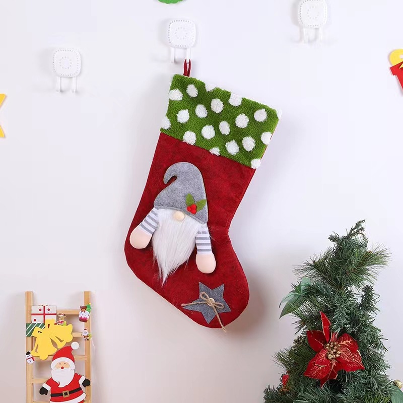 Faceless old man red socks