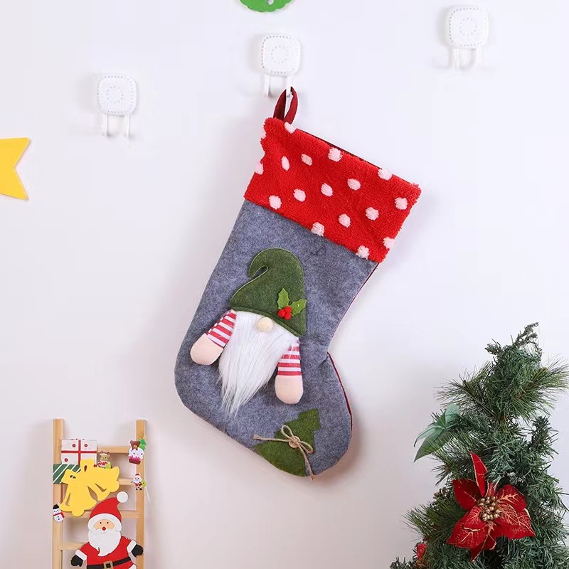 Faceless old man gray socks