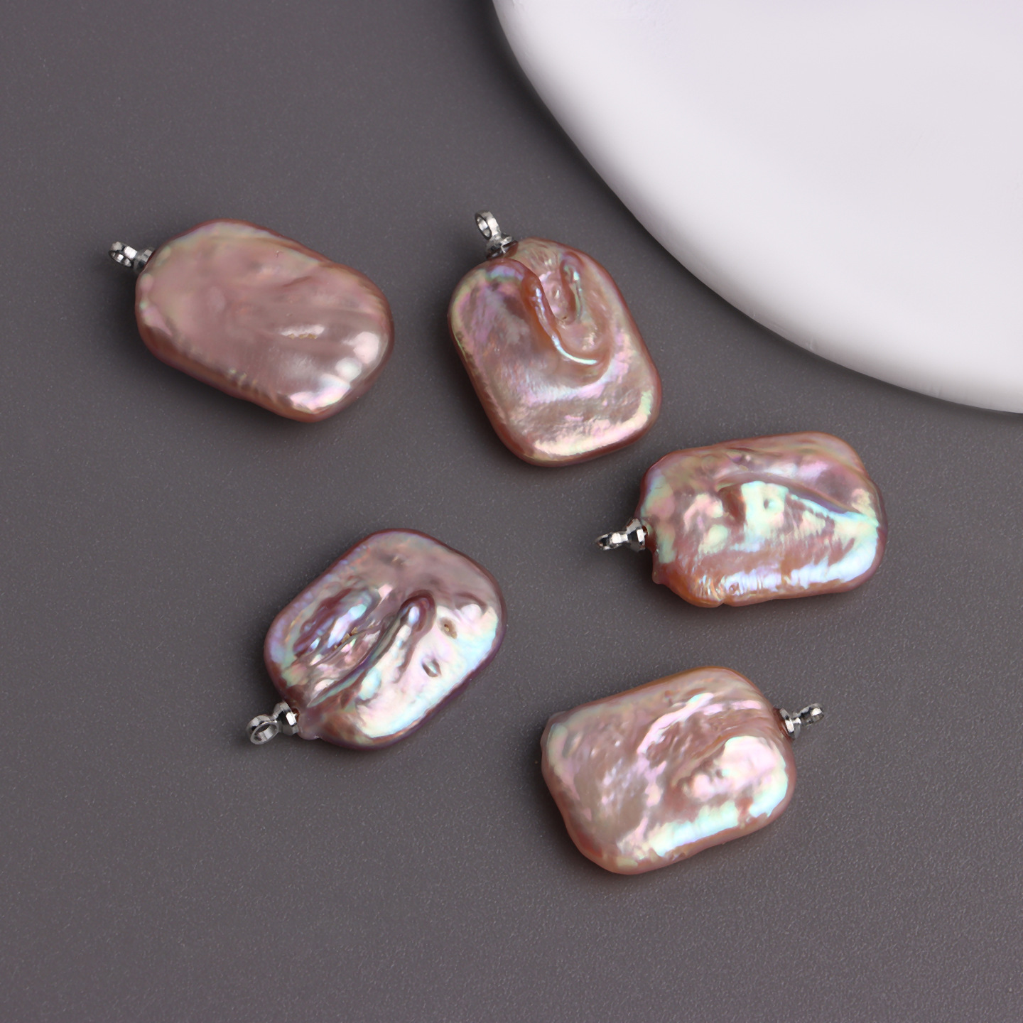 Purple square pendant one