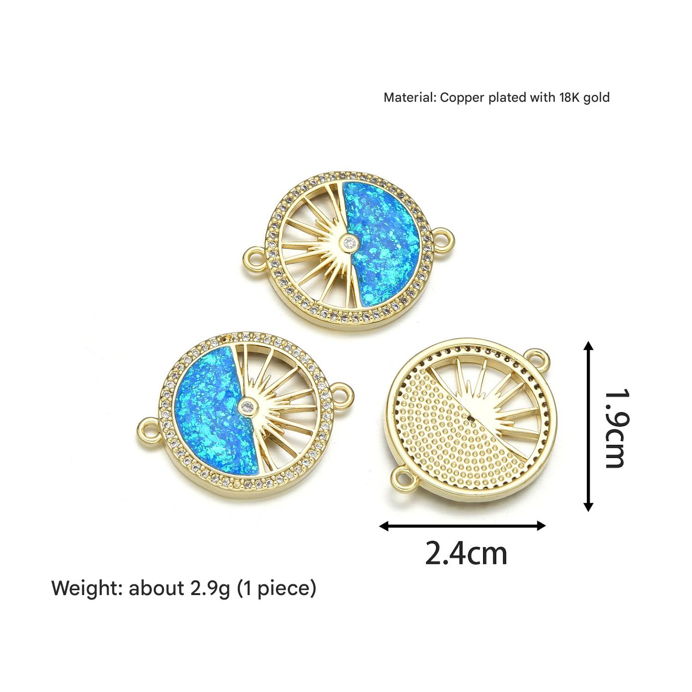 Round glow hand sign (peacock blue)