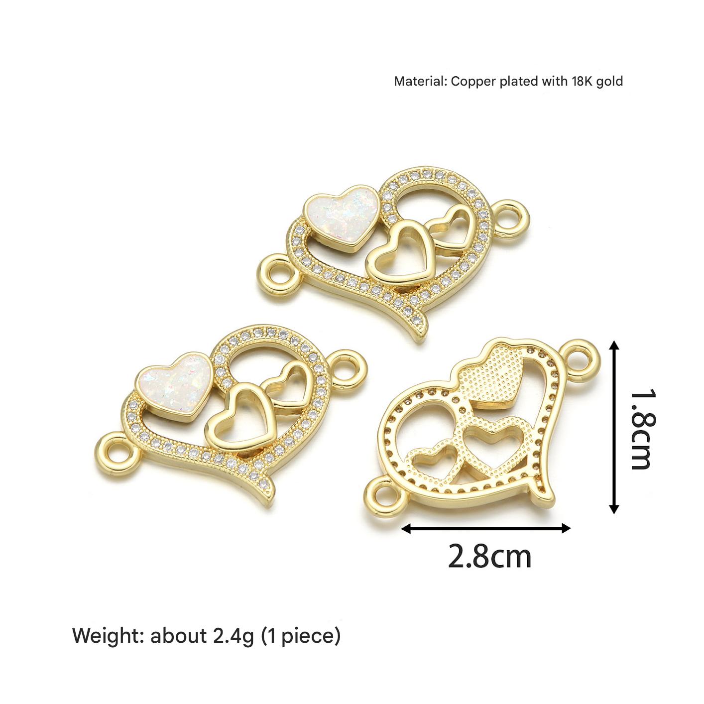 Heart hand sign (colorful pink opal)