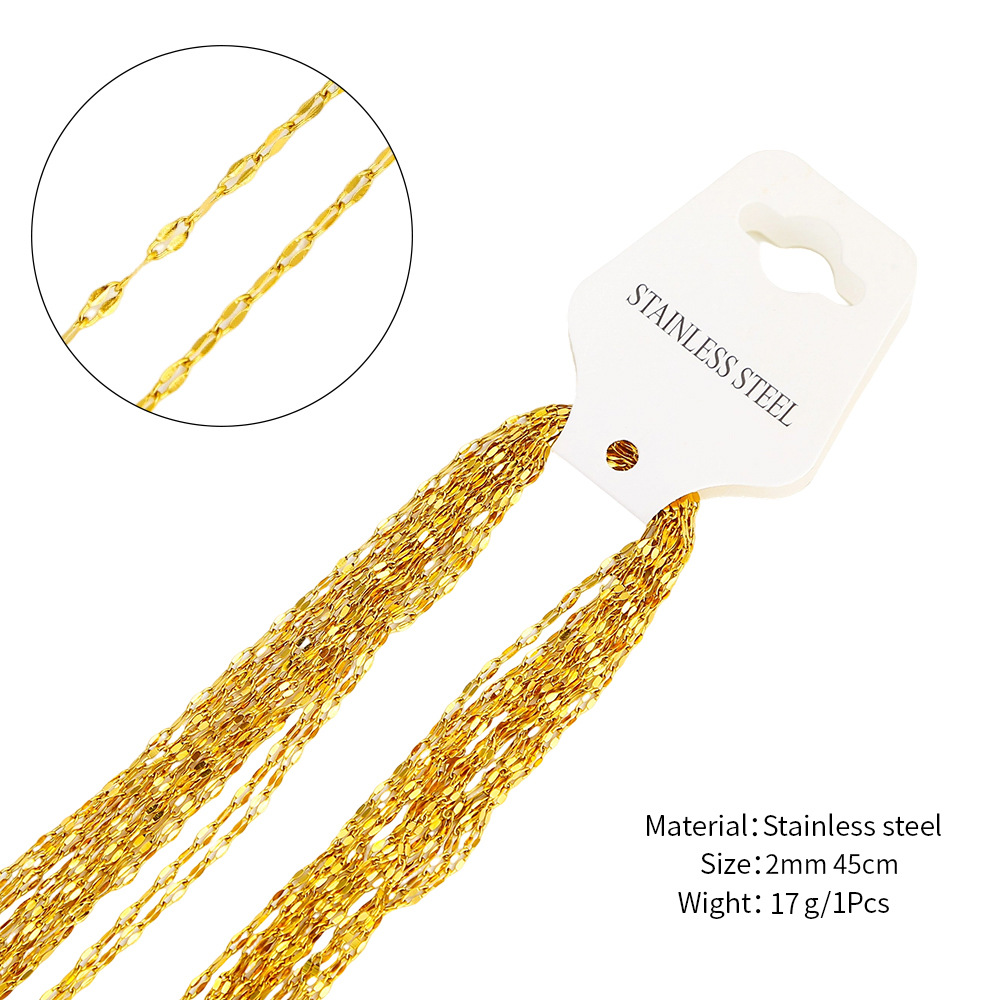 Gold 2mm wide +45cm