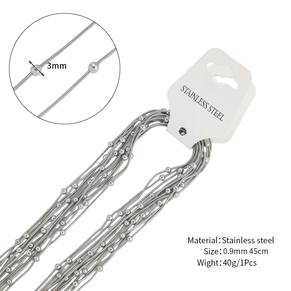 Steel color 0.9mm wide +45cm