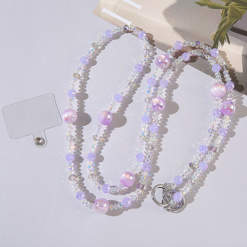 Haijia pearl long chain purple