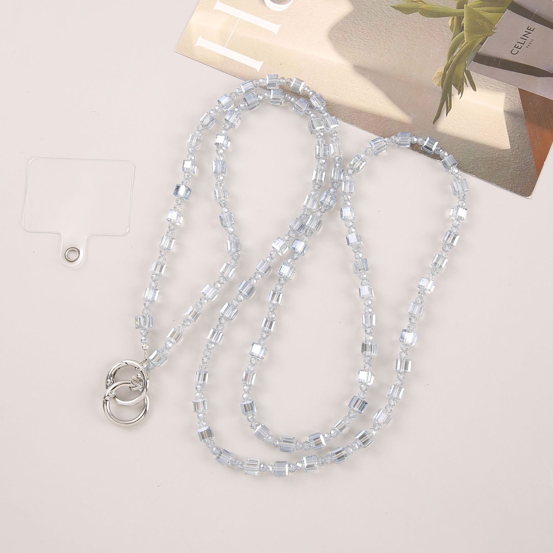 F009 square light blue gray