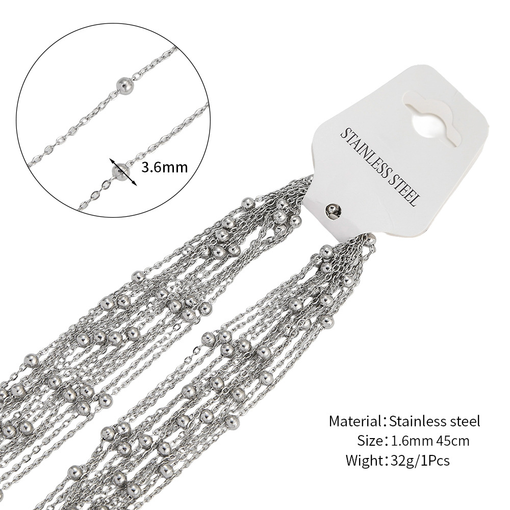 Steel color 1.6mm wide +45cm