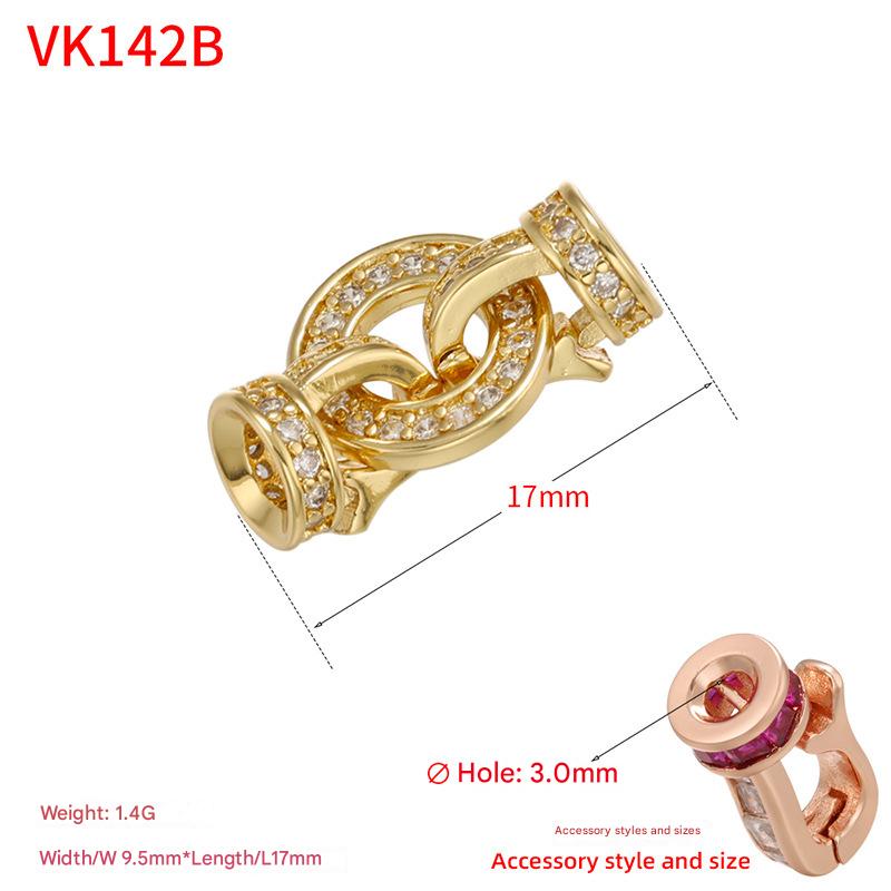 Round diamond gold 9.5*17mm