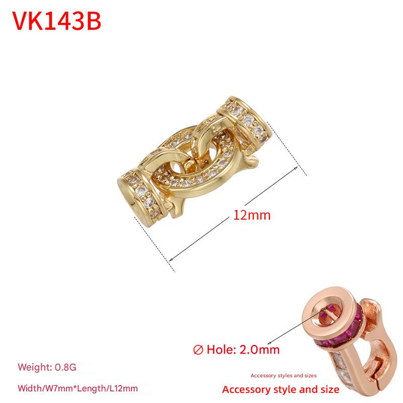 Round diamond gold 7*12mm